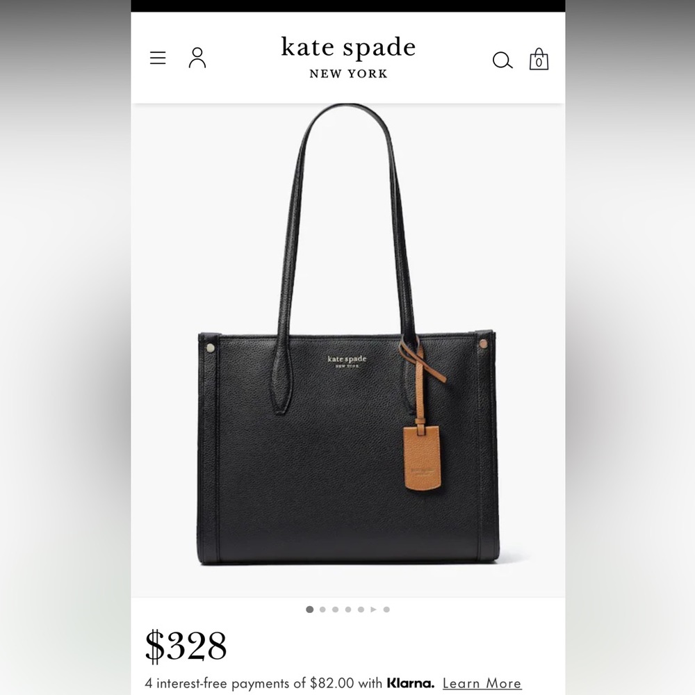 Kate Spade mkt medium pebbled leather tote